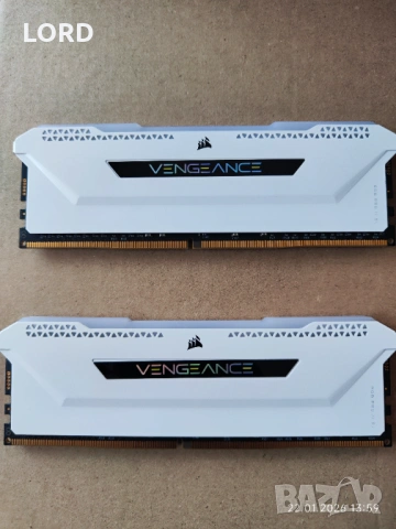 Рам памет 32GB DDR4 3200 Corsair Vengeance RGB Pro White 2 X 16GB