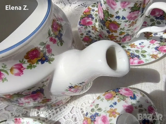 James Sadler Olde Chintz Чайник, чаши и чинийки, снимка 12 - Сервизи - 56137827