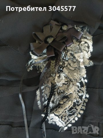 Рокля елегантна черна размер М, снимка 2 - Рокли - 39706128