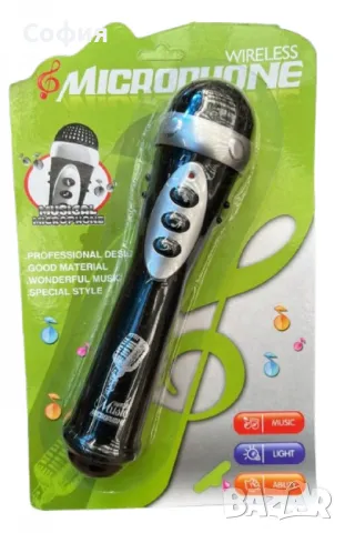 Детски микрофон с мелодии и светлини, снимка 1