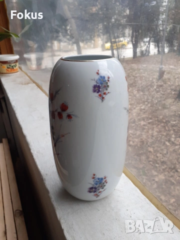 Ваза порцелан KPM Bavaria, снимка 3 - Антикварни и старинни предмети - 53394435