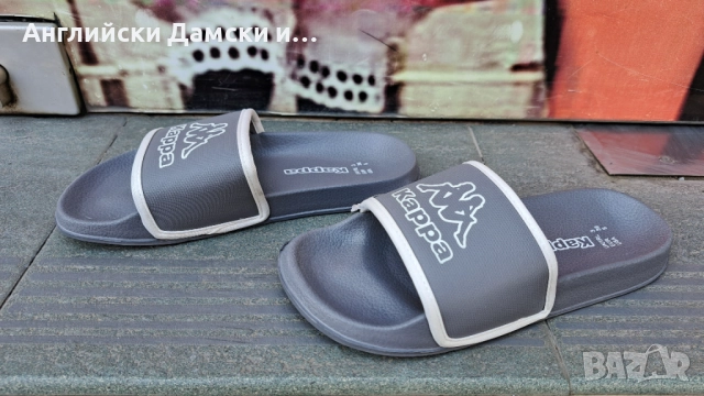 Английски чехли -Kappa, снимка 4 - Чехли - 51709349