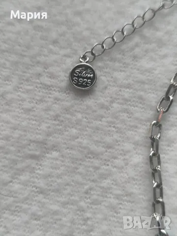 Сребърен ланец, снимка 2 - Колиета, медальони, синджири - 49869180