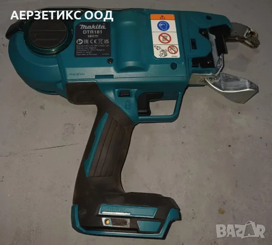 Makita DTR181ZJ Акумулаторна машина за връзване на арматура със зарядно, две батерии и 30 ролки тел, снимка 3 - Куфари с инструменти - 55795326