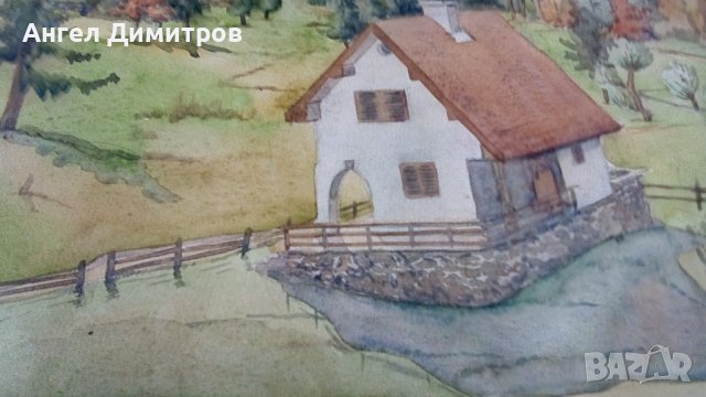 Картина акварел , снимка 4 - Картини - 41665876