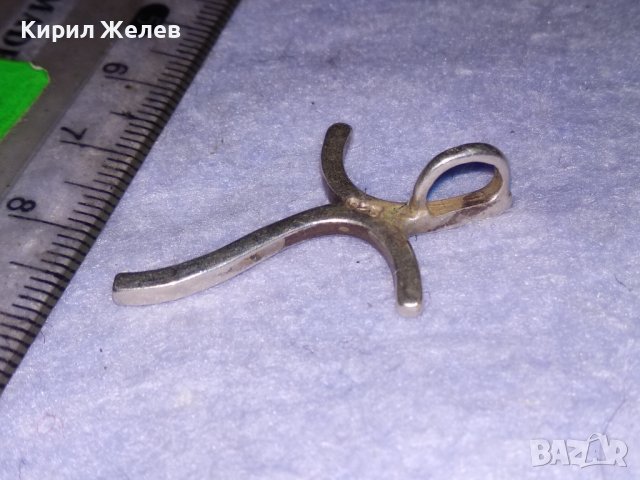 КРАСИВО СТИЛНО СРЕБЪРНО АРТ КРЪСТЧЕ ИЗРАБОТЕНО от СРЕБРО 925 ПРОБА 38593, снимка 4 - Колиета, медальони, синджири - 41637907