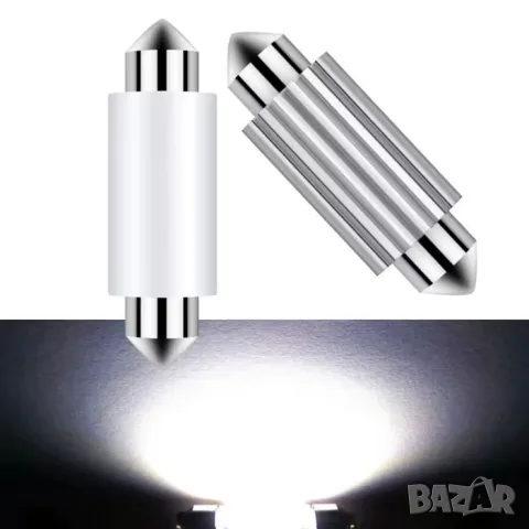 LED крушки софитни 36mm 12-24V 2 броя, снимка 3 - Аксесоари и консумативи - 55864915