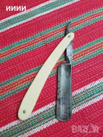 Бръснач сребърна стомана слонова кост , снимка 2 - Антикварни и старинни предмети - 52318357