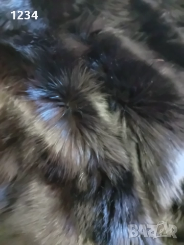 Разкошно дълго палто от черна лисица бутиково/Разкроен модел с вталяване и , снимка 7 - Палта, манта - 52524109