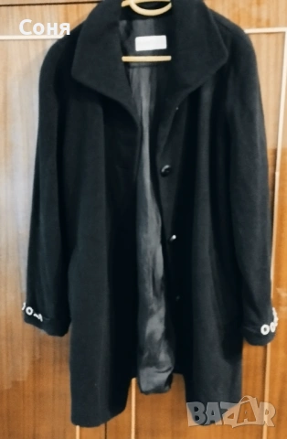 Дамско палто в черно , снимка 6 - Палта, манта - 53068006