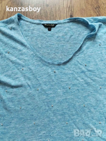 massimo dutti - страхотна дамска тениска КАТО НОВА ХС, снимка 3 - Тениски - 52079899