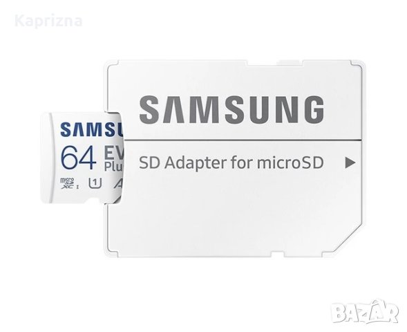 Samsung EVO Plus 64GB microSD + адаптер, снимка 3 - Карти памет - 42676969