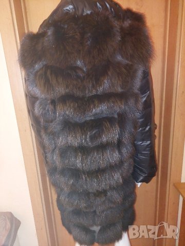 Палто естествева кожа и лисица , снимка 5 - Якета - 42499983