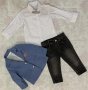 Комплект от сако, риза с папийонка и дънки, снимка 1 - Детски комплекти - 41291559