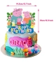 Пепа Пиг Peppa Pig Happy Birthday картонен топер украса за торта декор парти рожден ден, снимка 1