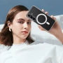 Прозрачен Магнитен Калъф за Samsung S26 - TPU+Акрил, Повдигнати ръбове, Прозрачен, снимка 4