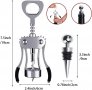 Нова удобна Отварачка за бутилка вино с тирбушон + запушалка, снимка 2