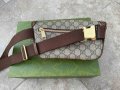 Чантичка за кръст Гучи Оригинална Supreme Кожа Колан Gucci Belt Bag, снимка 7