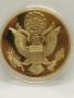 позлатена масонска монета , снимка 2