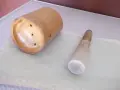 Хаванче от бамбук с дървено чукало, снимка 4