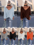 Дамски пуловер(туника) с дълбоко V-образно деколте и дълги ръкави, 10цвята , снимка 1 - Блузи с дълъг ръкав и пуловери - 44558357