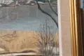 Стара картина масло върху платно, снимка 7