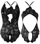 Еротично дантелено боди с отворено дъно, снимка 18