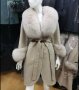 Дамско луксозно палто кашмир вълна и лисица код 231, снимка 1 - Палта, манта - 35937897