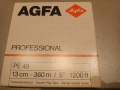 4бр. Магнетофонна лента Agfa Pe 49 Hifi 13cm/360m, снимка 1 - Ресийвъри, усилватели, смесителни пултове - 44673250
