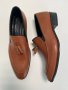 Мъжки кожени официални обувки - Светлокафяви - 44, снимка 1