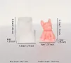 3D Френски булдог куче Силиконов молд форма за свещи гипс сапун смола , снимка 4