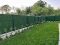 Ограда. Метални оградни пана и колове. Мрежа с декорация. Врати, снимка 6