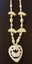 Винтидж колие от слонова кост, снимка 1 - Колиета, медальони, синджири - 40846852