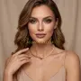 Ръчно изработено колие - чокър цирконий и ествествени камъни / естествени перли, снимка 7