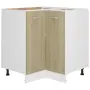 vidaXL Ъглов долен шкаф "Lyon" дъб сонома 75,5x75,5x81,5 см, инженерно дърво, снимка 1