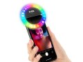 НОВИ! Селфи ринг Cellularline Pocket с огледало цветна RGB LED , снимка 7