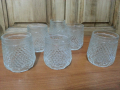 Ретро стъклени кристални  чаши чашки