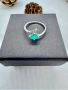 Сребърен пръстен с парайба турмалин, снимка 8