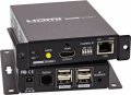 InLine HDMI USB KVM през IP разширител UTP 4K до 100m (64601), снимка 1 - Мрежови адаптери - 41754846