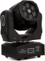 Преносими LED сценични светлини с движеща се глава и управление (6x12W + лазер), снимка 5