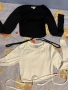 2 блузи, черно и бяло, продавам в комплект (тоест за цената получавате и двете), снимка 2