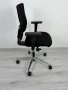 Dauphin Just AJ4747 е ергономичен офис стол с мрежеста облегалка със средна височина внос от германи, снимка 3