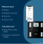 OMRON VIVA Bluetooth интелигентна везна монитор за пълен индекс телесна маса с приложение нова, снимка 7