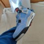 Nike Air Jordan 4 Retro University Blue Unc размер 44 номер нови обувки Кецове оригинални , снимка 14