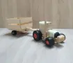 Декоративен дървен трактор с ремарке DMAR 332M7, снимка 1