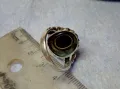 СКЪПОЦЕНЕН СРЕБЪРЕН ПРЪСТЕН СРЕБРО 925 КЛАСИЧЕСКА РЕТРО ОРНАМЕНТИКА с ШЛИФОВАН ЧЕРЕН ОНИКС 41115, снимка 13
