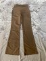 Панталони, бежово, ново, висока талия, широк крачол, чарлстон, снимка 2