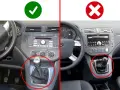 Маншон за скоростен лост, Ford, Focus C-Max MK1 Facelift, Черен, Кожа, снимка 2