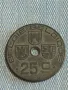 Стара монета 25 сантима 1942г. Кралство Белгия Крал Леополд трети 31698, снимка 1