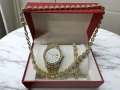 Луксозен комплек бижута,  часовник , гривна и колие, снимка 5